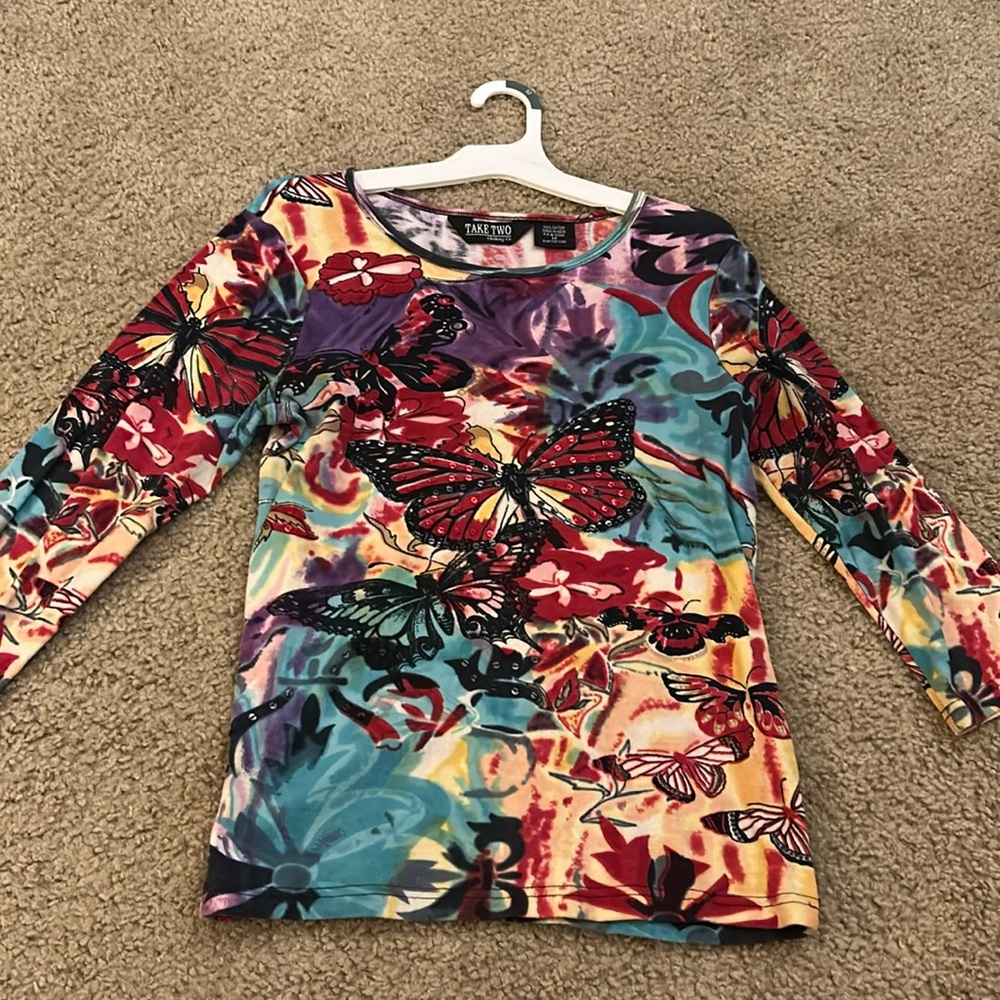 Colorful Butterfly Long Sleeve